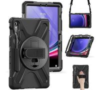 YHFZR Coque pour Samsung Galaxy Tab S10 Lite 10,9'' SM-X400/X406, Housse Coque Rigide Protection Intégrale Antichoc avec Protecteur d'écran Intégré, Noir