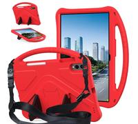 YHFZR Coque pour Samsung Galaxy Tab S11 Ultra 14,6 Pouce SM-X936B/X930, Coque EVA avec Poignée Anti-dérapante et Bandoulière, Rouge