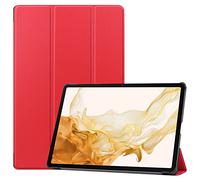 YHFZR Coque pour Samsung Galaxy Tab S9 Plus 12,4'' 2023 - Ultra Slim PU Cuir Coque Case avec Stand Étui Housse pour Samsung Galaxy Tab S9 Plus 12,4'' 2023 X810/X816B/X818U, Rouge
