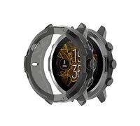 YHFZR Coque pour Suunto 7, Ultra Mince Souple en Full-Covered Silicone Coque pour Suunto 7, Noir