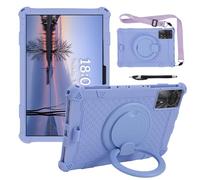 YHFZR Coque pour TABWEE T50/TECLAST P50T, KINGRID T90/W90, DOOGEE Tab A9+/A9+ Pro Tablet 11 Pouce, Support Rotatif Stand Silicone Antichoc Léger Housse de Protection, Violet