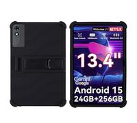 YHFZR Coque pour TABWEE T60 Pro Tablet 13,4 Pouce, Silicone Antichoc Léger Housse de Protection avec Support Stand, Noir