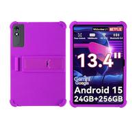YHFZR Coque pour TABWEE T60 Pro Tablet 13,4 Pouce, Silicone Antichoc Léger Housse de Protection avec Support Stand, Violet