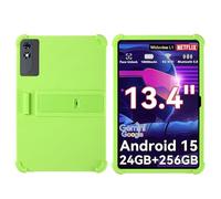 YHFZR Coque pour TABWEE T60 Pro Tablet 13,4 Pouce, Silicone Antichoc Léger Housse de Protection avec Support Stand, Vert