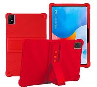 YHFZR Coque pour TCL NXTPAPER 11, Silicone Antichoc Léger Housse de Protection avec Support Stand pour TCL NXTPAPER 11 Tablet 11 Pouce, Rouge
