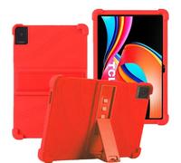 YHFZR Coque pour TCL Tab 10L Génération 2/8492A 10,1 Pouce, Silicone Antichoc Léger Housse de Protection avec Support Stand pour TCL Tab 10L Génération 2/8492A 10,1 Pouce, Rouge