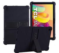 YHFZR Coque pour TCL Tab 10L, Silicone Antichoc Léger Housse de Protection avec Support Stand pour TCL Tab 10L 10,1 Pouce, Noir