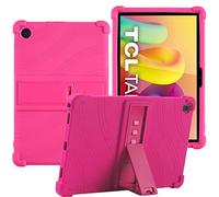 YHFZR Coque pour TCL Tab 10L, Silicone Antichoc Léger Housse de Protection avec Support Stand pour TCL Tab 10L 10,1 Pouce, Rose