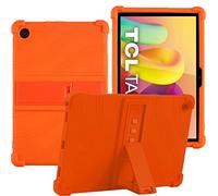 YHFZR Coque pour TCL Tab 10L, Silicone Antichoc Léger Housse de Protection avec Support Stand pour TCL Tab 10L 10,1 Pouce, Orange