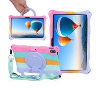 YHFZR Coque pour TCL Tab 10L, Support Rotatif Stand Silicone Antichoc Léger Housse de Protection pour TCL Tab 10L 10,1 Pouce, RoseA