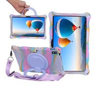 YHFZR Coque pour TCL Tab 10L, Support Rotatif Stand Silicone Antichoc Léger Housse de Protection pour TCL Tab 10L 10,1 Pouce, Colorée-A