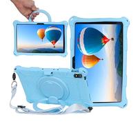 YHFZR Coque pour TCL Tab 10L, Support Rotatif Stand Silicone Antichoc Léger Housse de Protection pour TCL Tab 10L 10,1 Pouce, Bleu