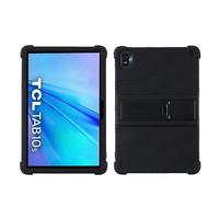 YHFZR Coque pour TCL Tab 10S 10.1", Silicone Antichoc Léger Housse de Protection avec Support Stand pour TCL Tab 10S 10.1", Noir