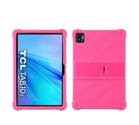 YHFZR Coque pour TCL Tab 10S 10.1", Silicone Antichoc Léger Housse de Protection avec Support Stand pour TCL Tab 10S 10.1", Rose