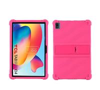 YHFZR Coque pour TCL TABMAX 10.4, Silicone Antichoc Léger Housse de Protection avec Support Stand pour TCL TABMAX 10.4, Rose
