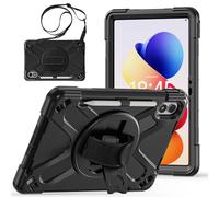 YHFZR Coque pour Xiaomi Redmi Pad 2 Pro/Redmi Pad Pro/Poco Pad M1 Tablet 12,1 Pouce, Housse Coque Rigide Protection Intégrale Antichoc avec Protecteur d'écran Intégré, Noir