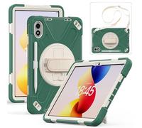 YHFZR Coque pour Xiaomi Redmi Pad 2 Pro/Redmi Pad Pro/Poco Pad M1 Tablet 12,1 Pouce, Housse Coque Rigide Protection Intégrale Antichoc avec Protecteur d'écran Intégré, Vert