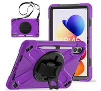 YHFZR Coque pour Xiaomi Redmi Pad 2 Pro/Redmi Pad Pro/Poco Pad M1 Tablet 12,1 Pouce, Housse Coque Rigide Protection Intégrale Antichoc avec Protecteur d'écran Intégré, Violet