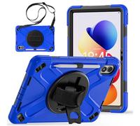 YHFZR Coque pour Xiaomi Redmi Pad 2 Pro/Redmi Pad Pro/Poco Pad M1 Tablet 12,1 Pouce, Housse Coque Rigide Protection Intégrale Antichoc avec Protecteur d'écran Intégré, Bleu