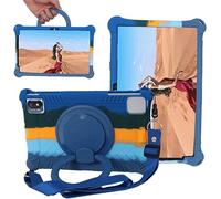 YHFZR Coque Support Rotatif Stand Silicone Antichoc Léger Housse de Protection pour DOOGEE T10 / DOOGEE T10S / DOOGEE T10 Pro Tablet 10,1 Pouce, Bleu foncé