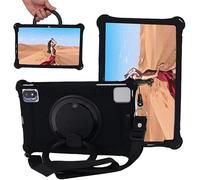 YHFZR Coque Support Rotatif Stand Silicone Antichoc Léger Housse de Protection pour OSCAL 10" / FancyDay 10.1"/ Feyze Tab/HiGrace 10" / Jumper 10"/SGIN 10,1 Pouce, Noir