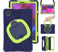 YHFZR Étui Antichoc pour Lenovo Tab K10 TB-X6C6, 360 Rotation 3 Couches Hybride Résistant aux Chocs avec Support Fonction et Bandoulière pour Lenovo Tab K10 TB-X6C6 10,3 Pouce, Vert