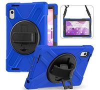 YHFZR Étui Antichoc pour Lenovo Tab M9 9" TB-310FU, Hybride Résistant aux Chocs avec Support Fonction et Bandoulière pour Lenovo Tab M9 9" TB-310FU, Bleu