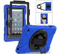 YHFZR Étui Antichoc pour Samsung Galaxy Tab S9 11'' 2023 X710/X716, Hybride Résistant aux Chocs avec Support Fonction et Bandoulière pour Samsung Galaxy Tab S9 11'' 2023 X710/X716, Bleu