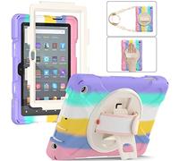 YHFZR Étui Antichoc pour Samsung Galaxy Tab S9 11'' 2023 X710/X716, Hybride Résistant aux Chocs avec Support Fonction et Bandoulière pour Samsung Galaxy Tab S9 11'' 2023 X710/X716, Orange