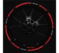 YHGGDN Autocollant pour Roues de Moto Autocollant De Roue De Moto pour Yamaha Mt07 Mt-07 17 Pouces Autocollant De Jante Autocollants De Bande Réfléchissante pour Moyeu De Roue(Couleur 15)