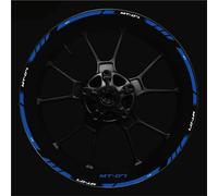 YHGGDN Autocollant pour Roues de Moto Autocollant De Roue De Moto pour Yamaha Mt07 Mt-07 17 Pouces Autocollant De Jante Autocollants De Bande Réfléchissante pour Moyeu De Roue(Couleur 16)