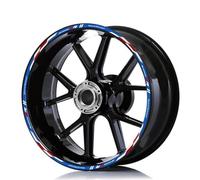 YHGGDN d'autocollants pour Jantes Autocollants Réfléchissants pour Jantes De Moto pour BMW S1000RR S 1000 RR S1000RR S 1000 RR Ensemble Jantes Stickers(Couleur 2)
