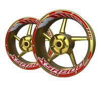 YHGGDN d'autocollants pour Jantes Autocollants Réfléchissants pour Jantes De Moto pour Yamaha XSR900 XSR 900 Autocollants Réfléchissants pour Jantes Ensemble Jantes Stickers(Couleur 2)