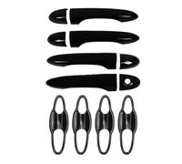 YHGGDN Housses De Poignée De Porte De Voiture Garniture De Poignée Porte Extérieure Pour Voiture Pour JEEP Pour Cherokee Pour Compass 2015-2023 Décoration Chrome Noir Brillant Garniture(Couleur 14)
