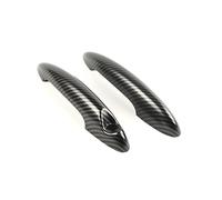 YHGGDN Housses De Poignée De Porte De Voiture Garniture De Poignée Porte Pour MINI Pour Cooper S JCW R60 Décoration Avant Ou Arrière Autocollant Garniture(Couleur 3,Devant)