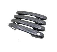 YHGGDN Housses De Poignée De Porte De Voiture Garniture De Poignée Porte Pour Subaru WRX STI 2015-2020 Avec Ou Sans utocollant Protection Garniture(Noir 1)