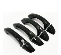 YHGGDN Housses De Poignée De Porte De Voiture Garniture De Poignée Porte Pour VW Pour Golf 6 MK6 2009-2013 Protection Style Autocollant Garniture(Noir 1)