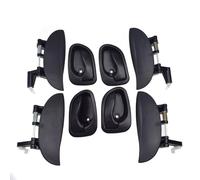 YHGGDN Housses De Poignée De Porte De Voiture Poignée De Porte Extérieure Voiture Pour Hyundai Pour Atos, Pour Amica Pour Sanatro (1997-2000) Intérieur 82650-02000 82660-02000 Garniture(Kit)