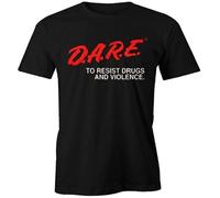 YHGsed233 D.A.R.E. to Resist Drug and Violence T-Shirt Black XL