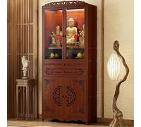 YHHLWXMDZ Table D'autel, Table de Méditation avec Tiroir de Rangement, Sanctuaire Bouddhiste Chinois, Table D'autel de Prière Personnelle, pour Temples et Maisons(F,70cm/27.5in)