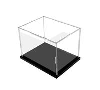 YHHLWXMDZ Vitrine, Protection Anti-poussière, Boîte de Présentation À Monter Soi-même, avec Base en Acrylique Noir, for Figurines d'action, Jouets, Objets de Collection(25x15cm/10x6in)