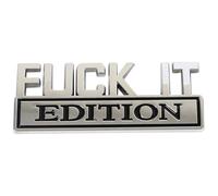 YHIKAHT Emblème Badge pour Fuck IT Edition, Body Stickers Insigne Autocollant Decal Décoration Voiture Styling Accessoires,B
