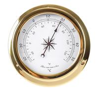 YHJLZNA Ensemble De Stations Météorologiques,Baromètre De Haute Précision,Horloge,Thermomètre,Hygromètre,Horloge De Marée,Boîtier En Laiton,Accessoire Marin De 145 Mm,Adapté Aux Hôt(Color:Thermomètre)