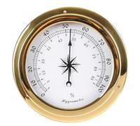 YHJLZNA Ensemble De Stations Météorologiques,Baromètre De Haute Précision,Horloge,Thermomètre,Hygromètre,Horloge De Marée,Boîtier en Laiton,Accessoire Marin De 145 Mm,Adapté Aux Hôt(Color:Hygromètre)