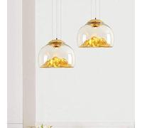 YHJZSM Montagne Lustre en Verre Nordique Suspendu Lumière Personnalité Plafonnier Moderne Minimaliste Café Restaurant Salle À Manger Salon Boutique 40 * 40 * 30cm Luxe (Col