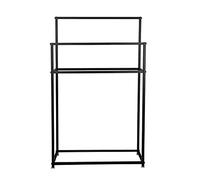 YHJZSM Porte-Serviettes de Plage extérieur autoportant, Porte-Serviettes en métal à 2 Niveaux, Porte-Manteau de Salle de Bain pour Piscine, Bain à remous, Valet de Spa, Bord de Piscine, t