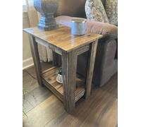 YHKHAR Table d'appoint, table en bois rustique, table de nuit, table d'appoint
