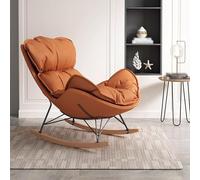 YHKJLYH Fauteuil à Bascule rembourré pour Chambre à Coucher, Fauteuil de Camping, Chaise Longue pour Balcon, Fauteuil à Bascule Moderne et Confortable, Fauteuil de canapé, chaises ergonomiques, Oran