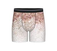 YHLKLWKSZC Boxer à longues jambes pour homme - Sous-vêtements doux respirants et absorbants de transpiration (S-2XL), Noir/blanc, XXL