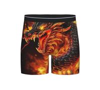 YHLKLWKSZC Boxer à longues jambes pour homme - Sous-vêtements doux respirants et absorbants de transpiration (S-2XL), Noir/blanc, XL